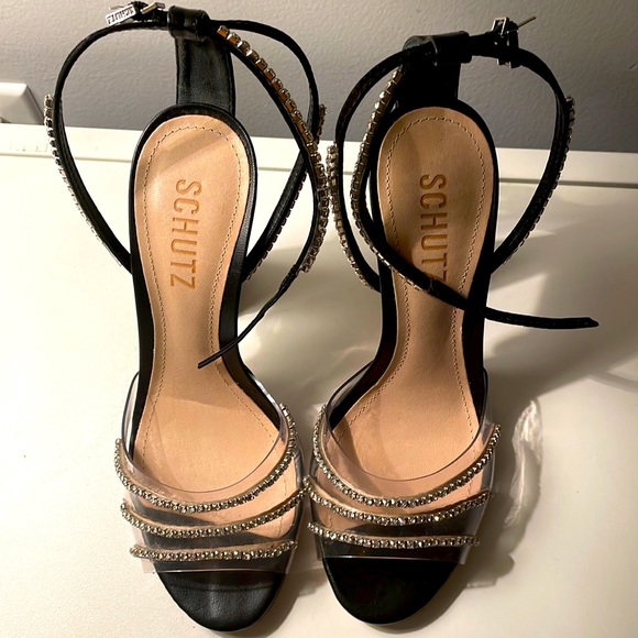 Rhinestone and vinyl heel Size 35 - Picture 1 of 8